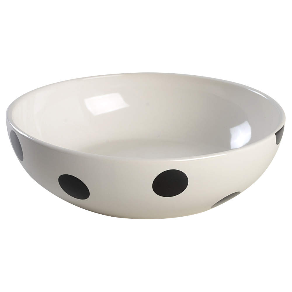 Deco Dot Black 8" Individual Pasta Bowl by Lenox-1