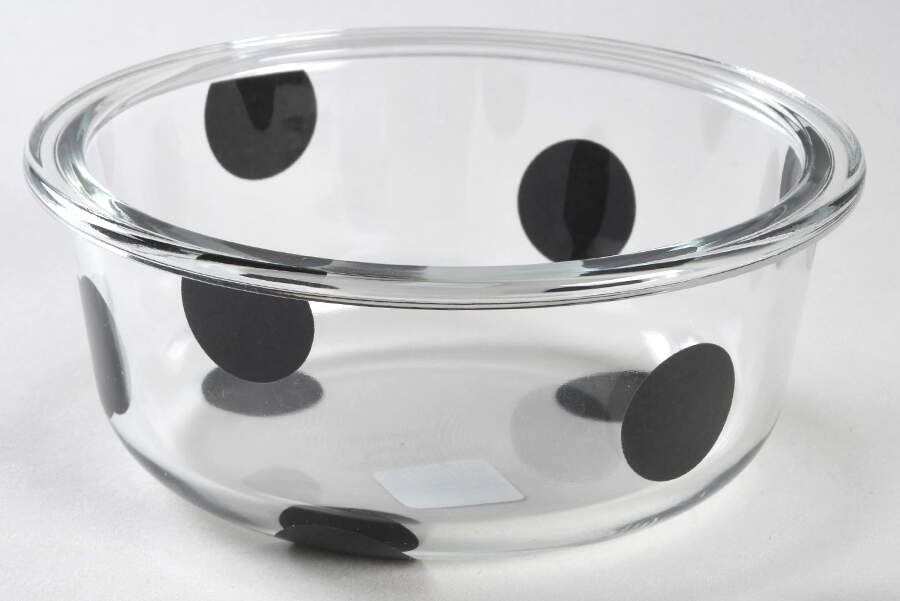 Deco Dot Black Small Glassware Storage Jar No Lid by Lenox-1