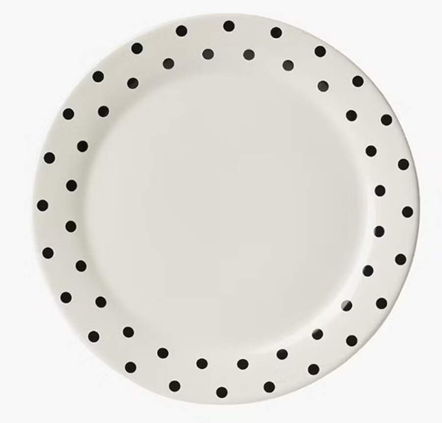 Deco Dot Black Dinner Plate by Lenox-1