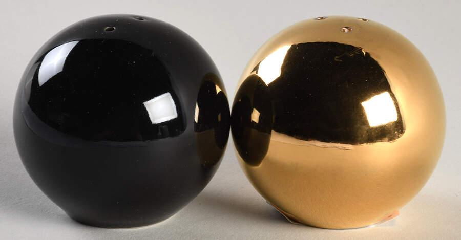 Deco Dot Black Salt & Pepper Set by Lenox-1