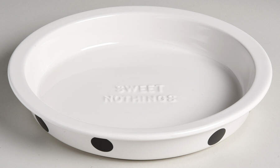 Deco Dot Black 10" Pie Baking Plate by Lenox-1