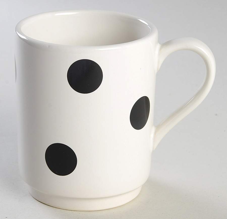 Deco Dot Black Mug by Lenox-1