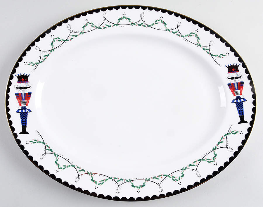 Nutcracker 16" Oval Serving Platter by Lenox-1