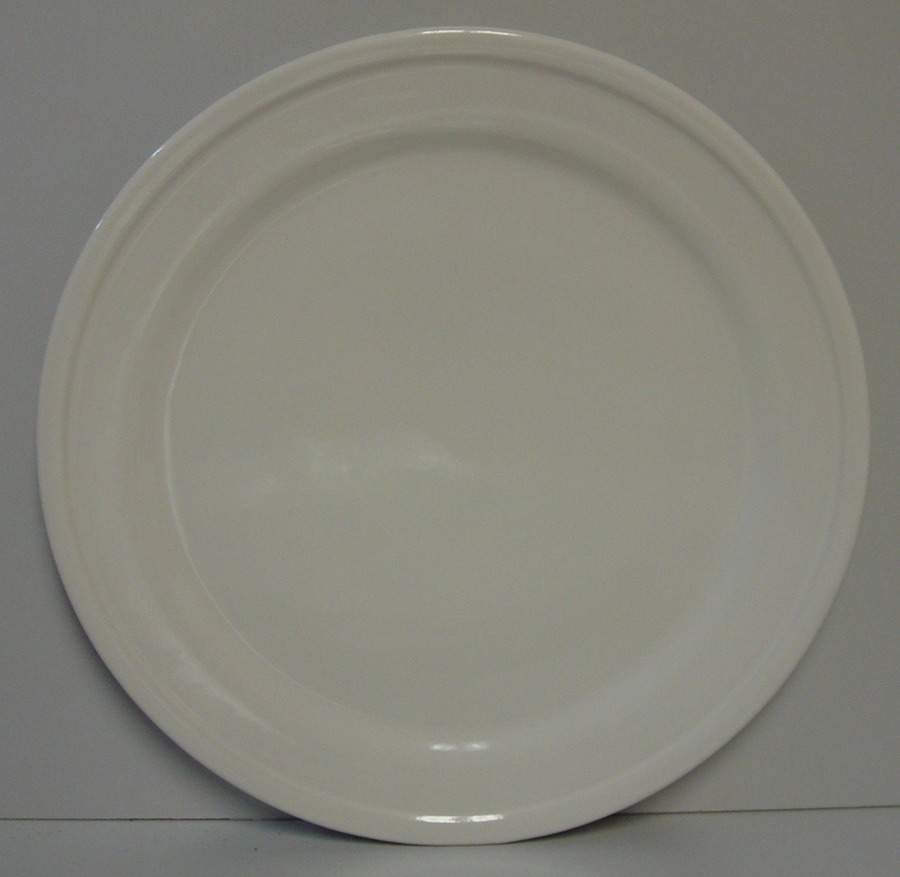 Sculpted Stripe Cream Dinner Plate by Lenox-1