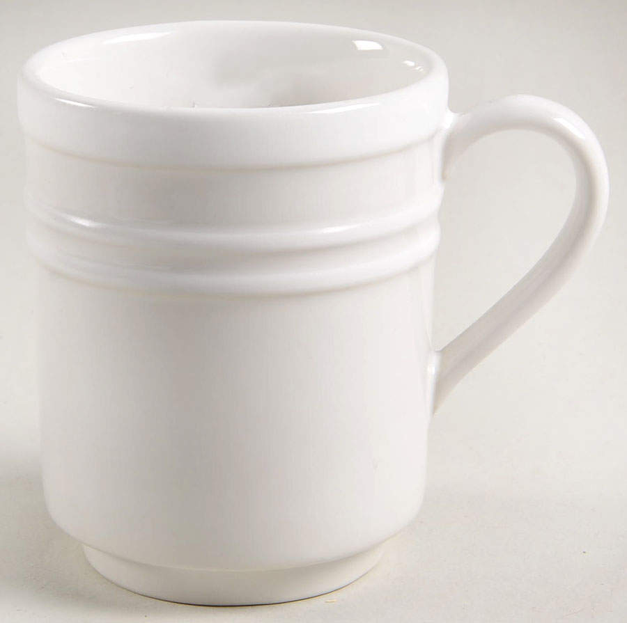 Sculpted Stripe Cream Mug by Lenox-1