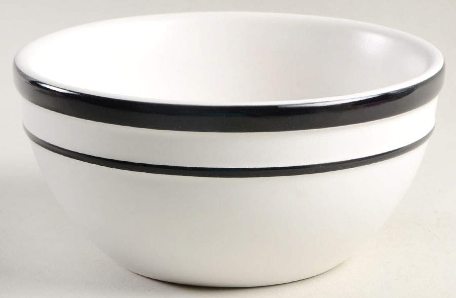 Sculpted Stripe Black 6" All Purpose Bowl by Lenox-1