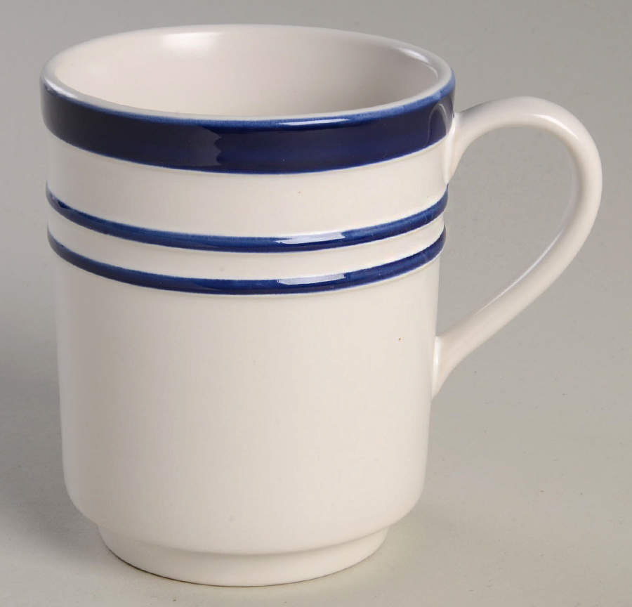Sculpted Stripe Cobalt Mug by Lenox-1