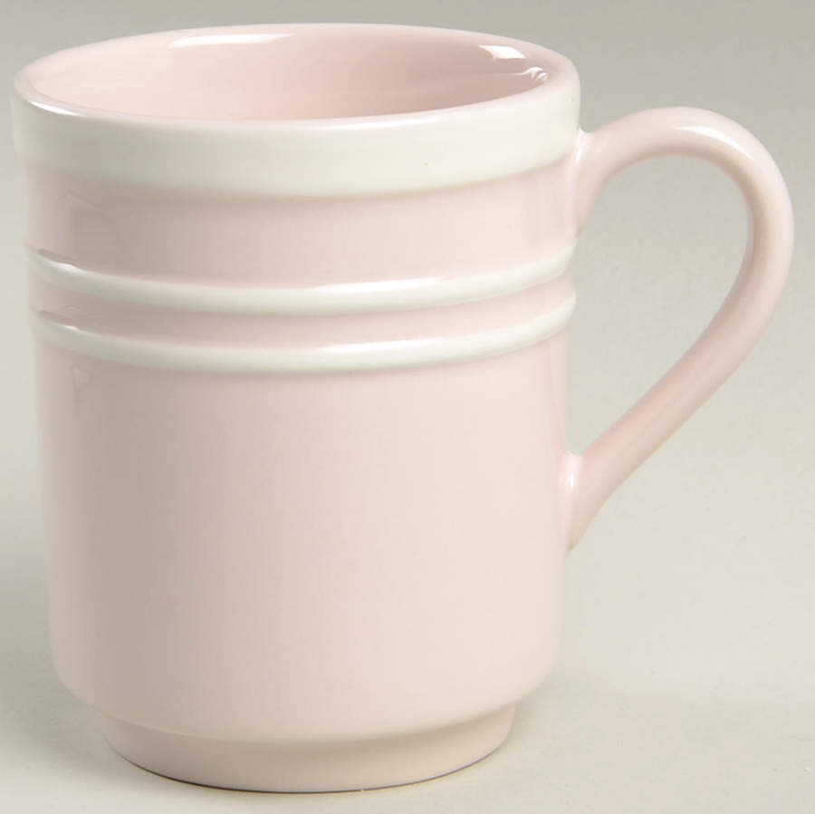 Sculpted Stripe Blush Mug by Lenox-1