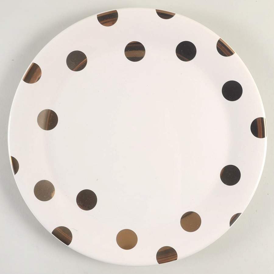 Deco Dot Gold Dinner Plate by Lenox-1