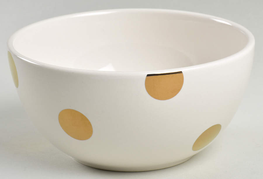 Deco Dot Gold 6" All Purpose Bowl by Lenox-1