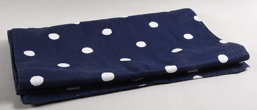 Deco Dot Cobalt 15" x 72" Cloth Table Runner by Lenox-1
