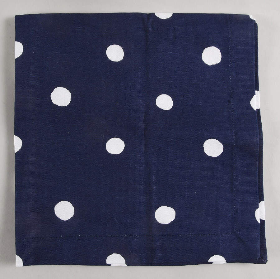 Deco Dot Cobalt Cloth Napkin by Lenox-1