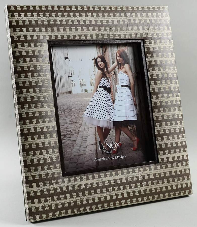 Chocolate Newspaper Frame-Holds 8" X 10" by Lenox-1