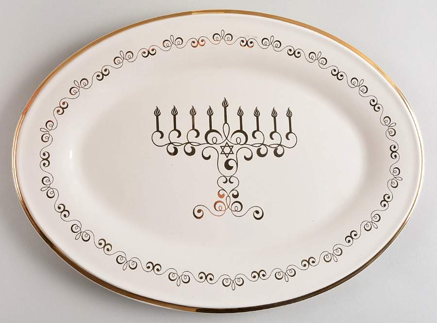 Festival of Lights 14" Oval Serving Platter by Lenox-1