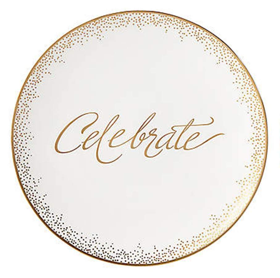 Celebrations Gold Tidbit Plate by Lenox-1