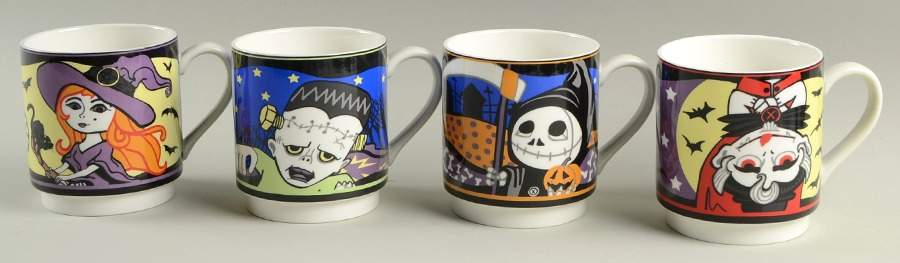 Halloween Characters Stackable Mug - Set of 4 Motifs by Lenox-1