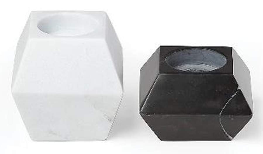Platform (Wood & Marble) Candleholder Votive - Set of 2 Motifs by Lenox-1