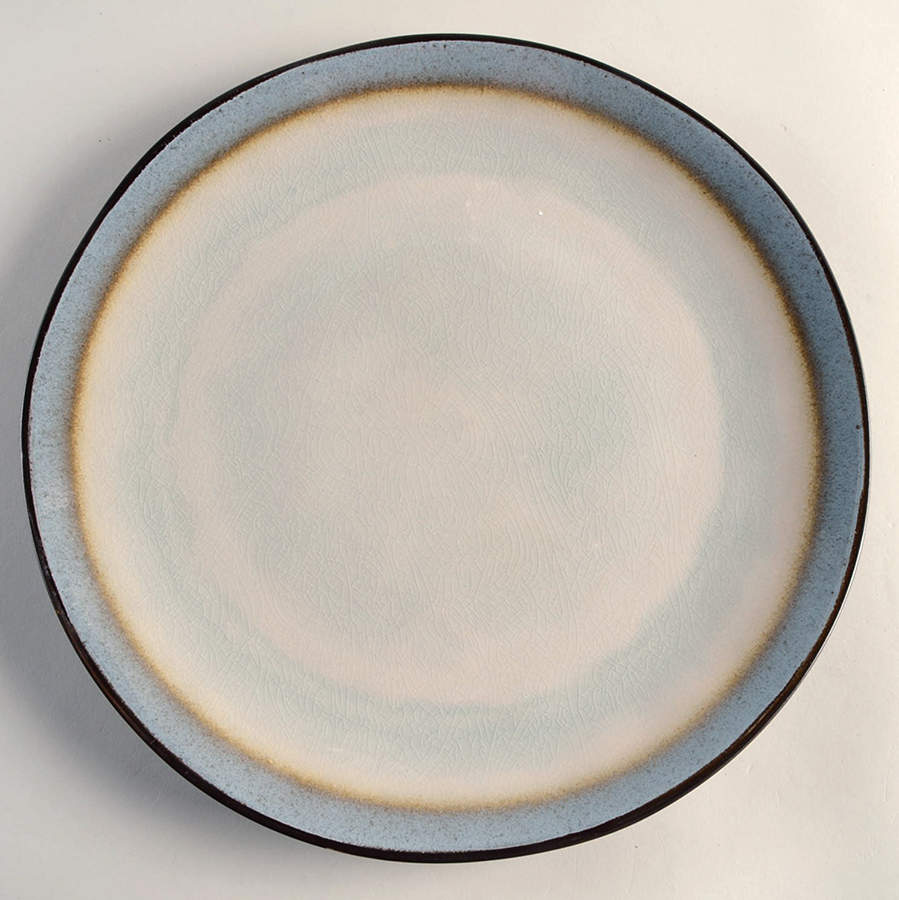 Miranda Turquoise 13" Chop Plate (Round Platter) by Laurie Gates-1