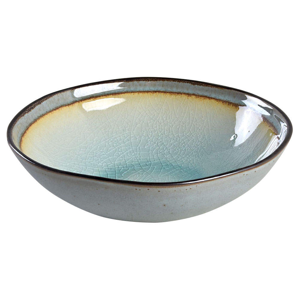 Miranda Turquoise Soup/Cereal Bowl by Laurie Gates-1
