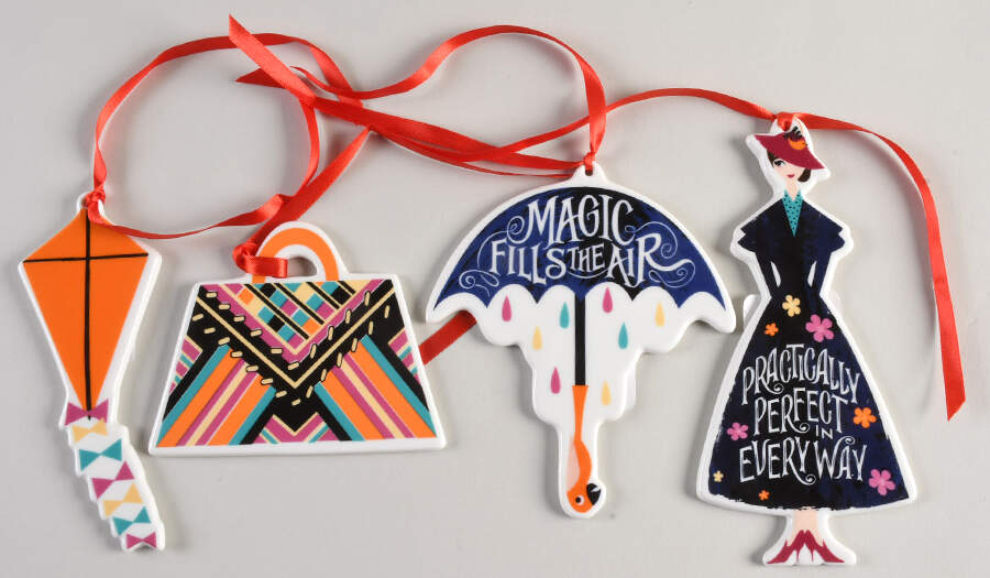 Mary Poppins Ornamen - Set of 4 Motifs by Lenox-1