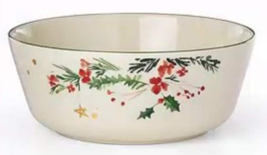 Merry and Pine 9" Round Serving Bowl by Lenox-1