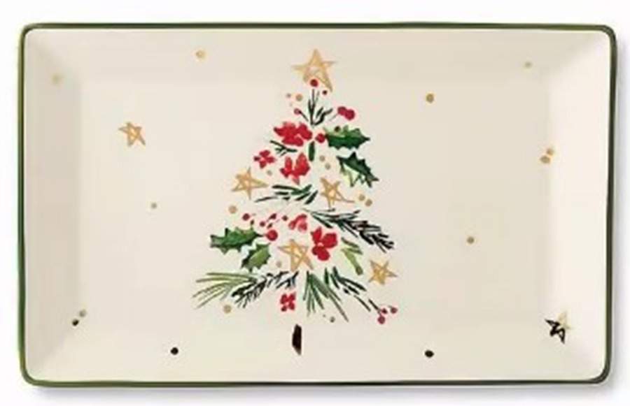 Merry and Pine 12" Rectangular Serving Platter by Lenox-1
