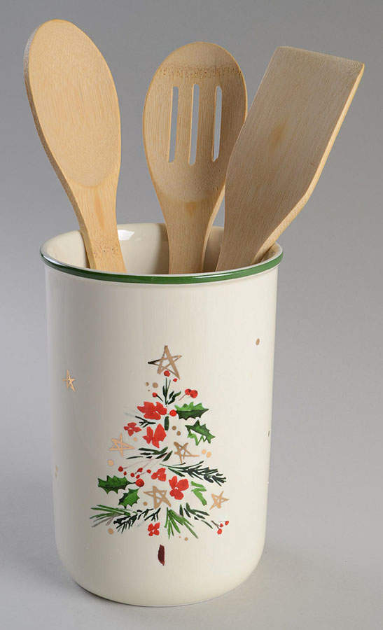 Merry and Pine Utensil Set (Holder & Utensils) by Lenox-1