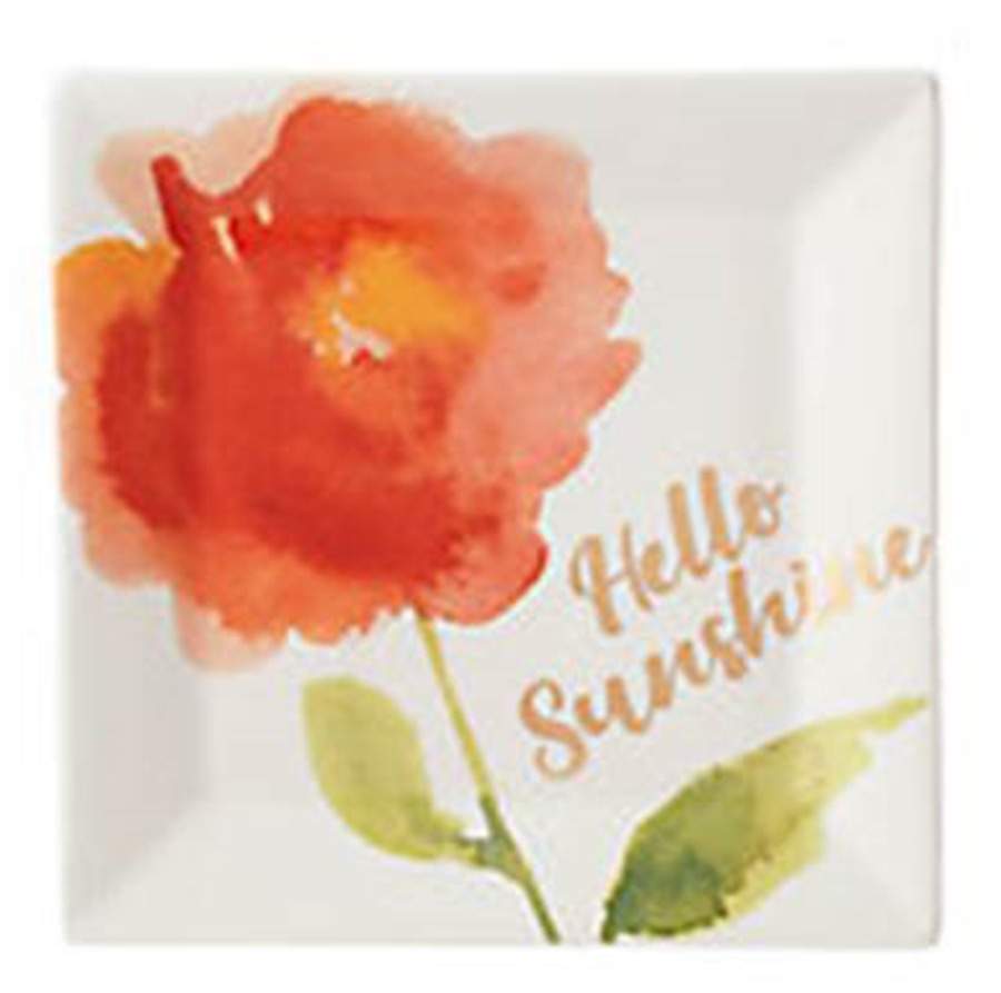 Spring Watercolors 6" Square Tray by Lenox-1
