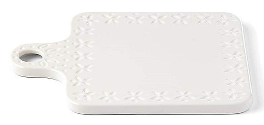 Willow Drive Cream Square Handled Cheese Board by Lenox-1