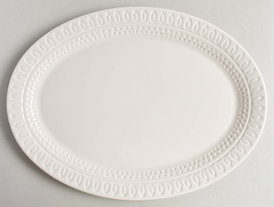 Willow Drive Cream 14" Oval Serving Platter by Lenox-1