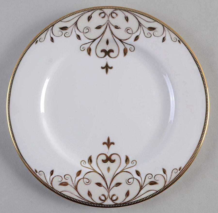 Opal Innocence Scroll Gold Salad Plate by Lenox-1