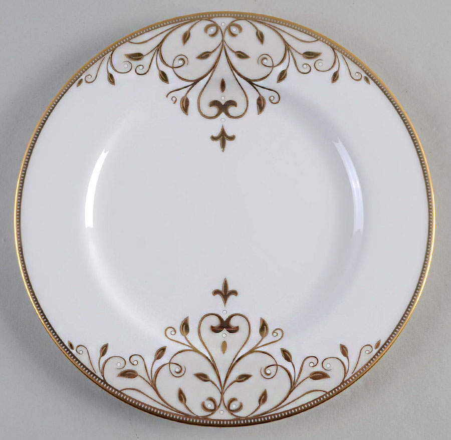 Opal Innocence Scroll Gold Salad Plate by Lenox-1
