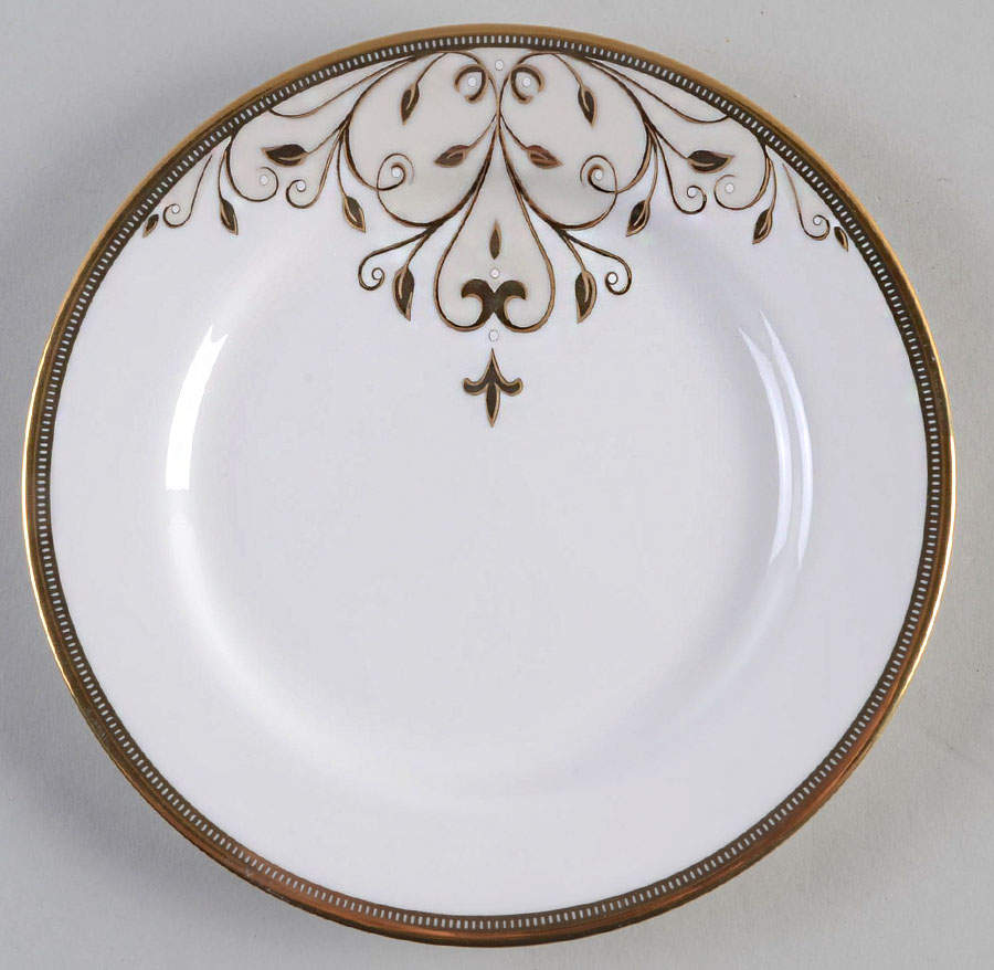 Opal Innocence Scroll Gold Bread & Butter Plate by Lenox-1