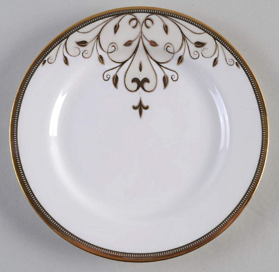 Opal Innocence Scroll Gold Bread & Butter Plate by Lenox-1