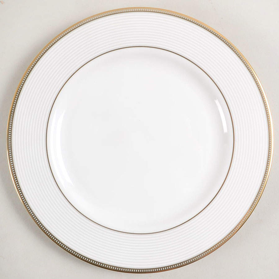 Opal Innocence Stripe Gold Salad Plate by Lenox-1