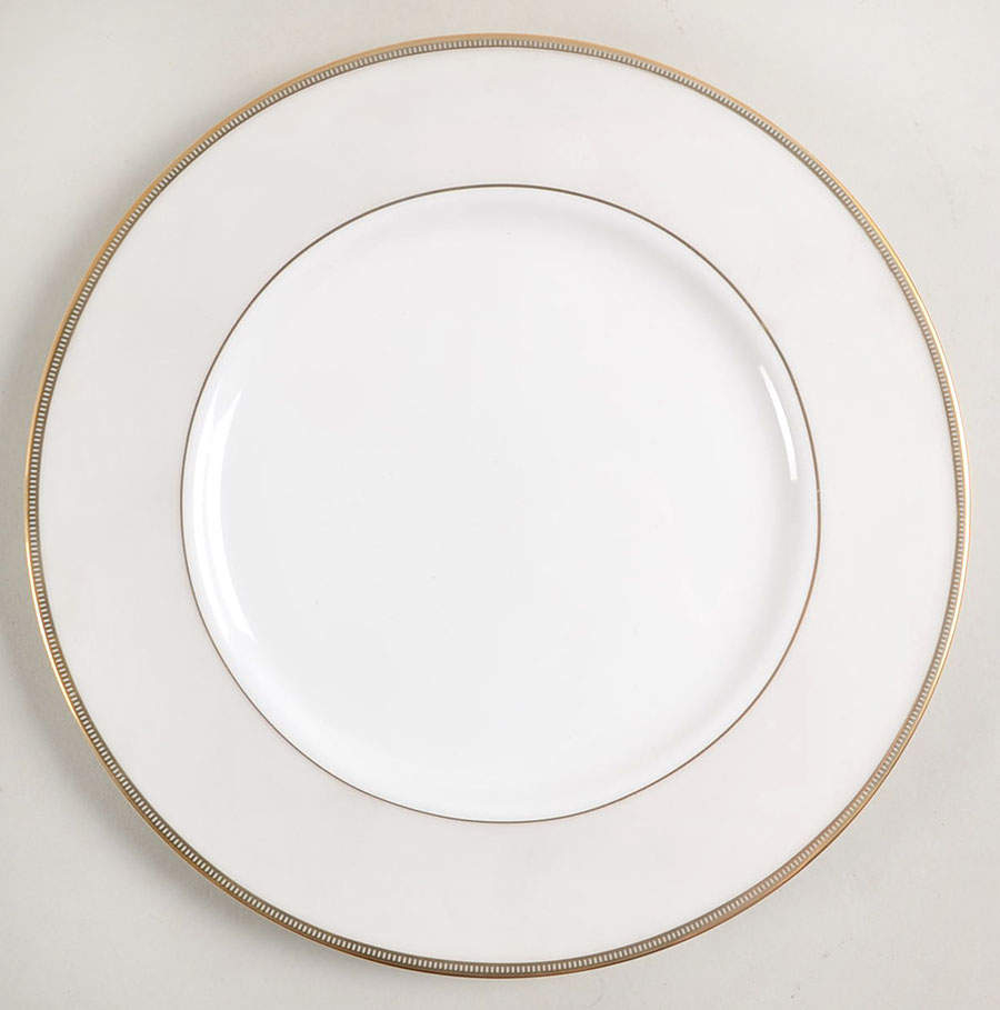 Opal Innocence Stripe Gold Accent Luncheon Plate by Lenox-1