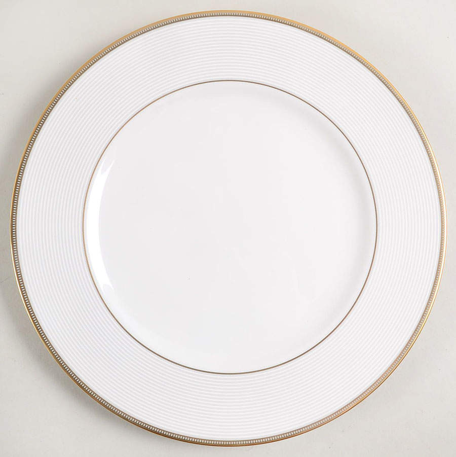 Opal Innocence Stripe Gold Dinner Plate by Lenox-1