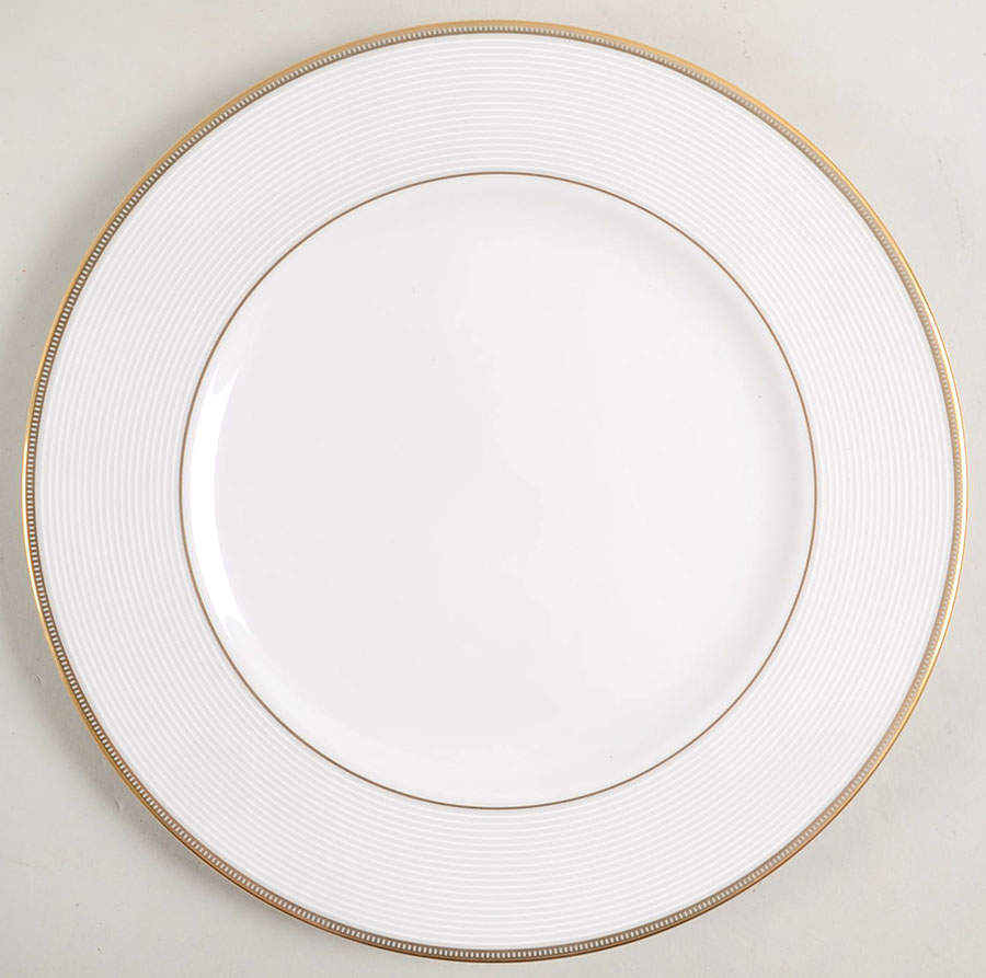 Opal Innocence Stripe Gold Dinner Plate by Lenox-1