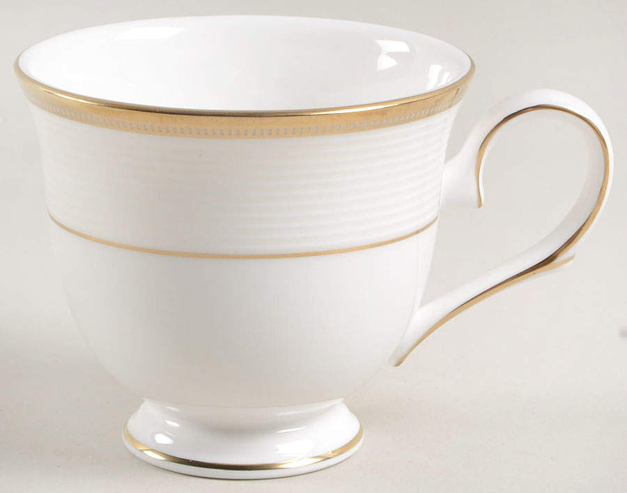 Opal Innocence Stripe Gold Footed Cup by Lenox-1