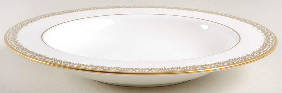 Lace Couture Gold 9" Soup/Pasta Bowl by Lenox-1
