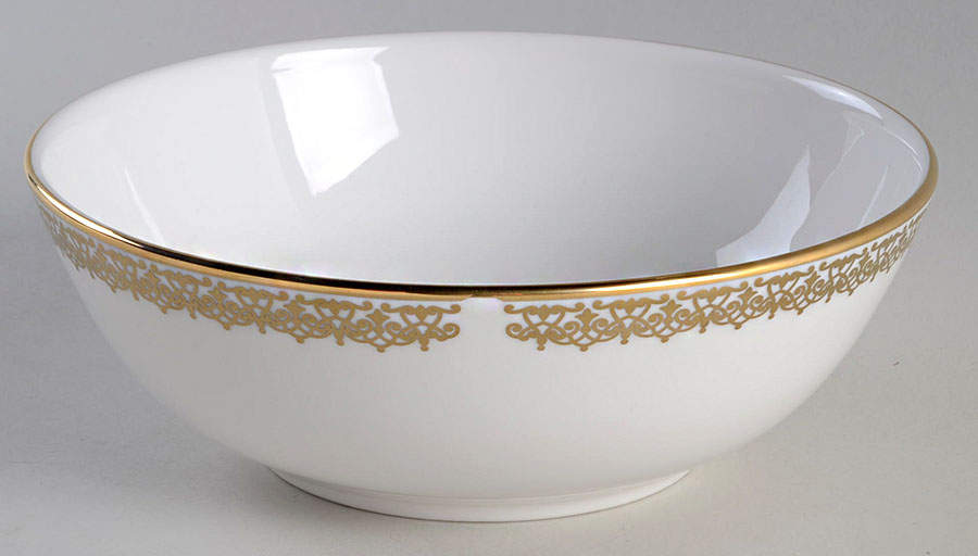 Lace Couture Gold Soup/Cereal Bowl by Lenox-1
