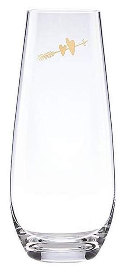 Two Hearts Glassware Stemless Champagne Flute by Lenox-1