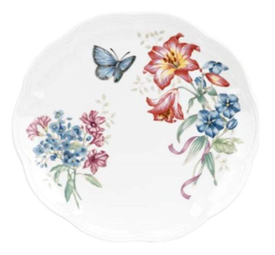 Butterfly Meadow Bouquet Accent Luncheon Plate by Lenox-1