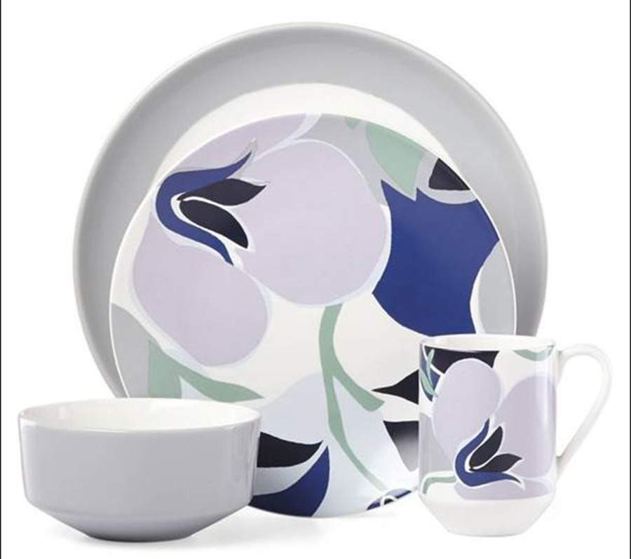 Nolita Blue Floral Accent Luncheon Plate by Lenox-1