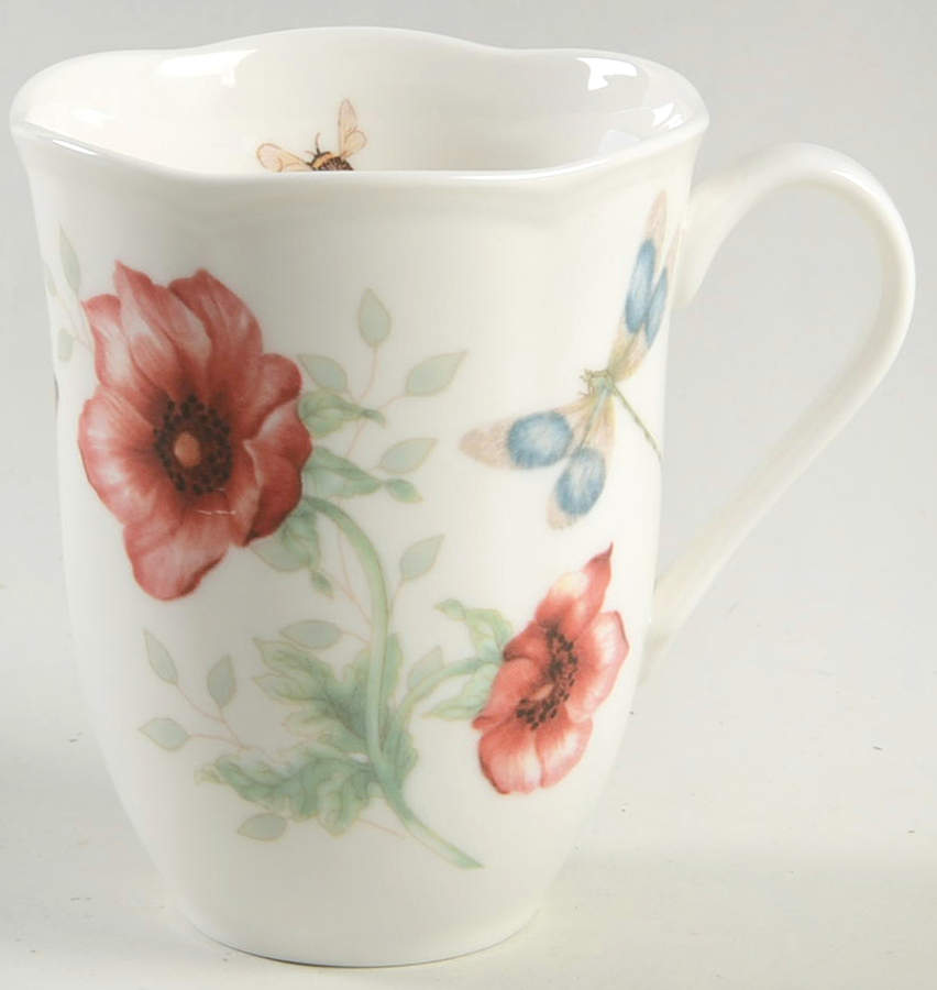 Butterfly Meadow Red Mug by Lenox-1