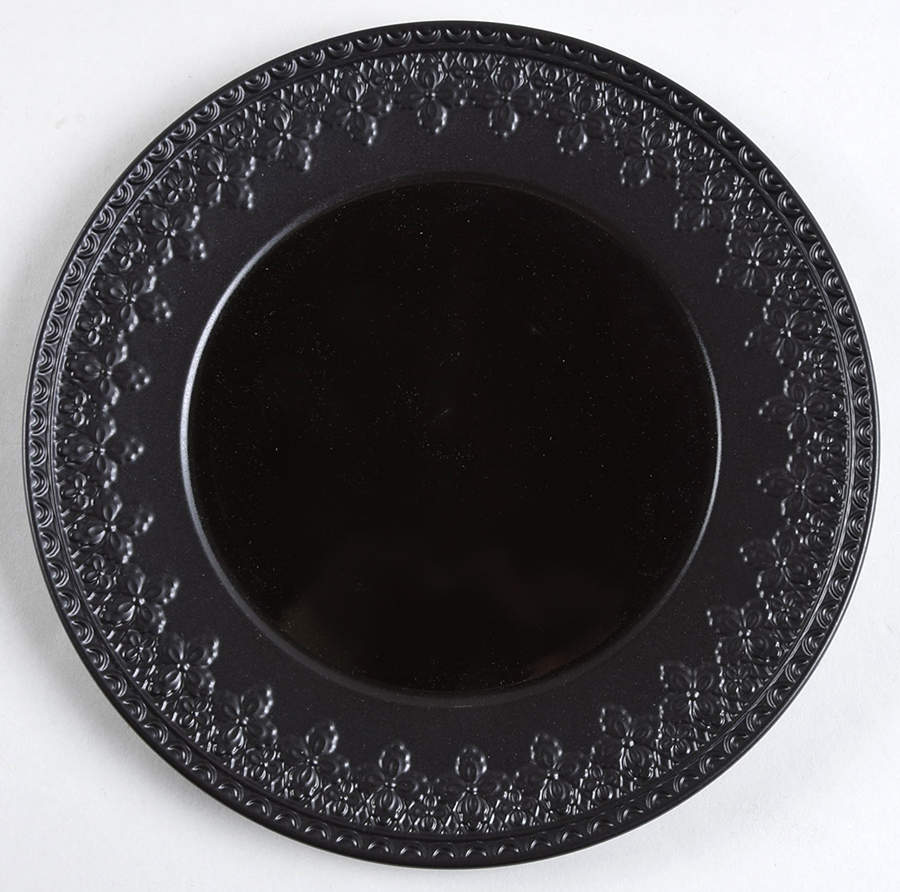 Chelse Muse Fleur Black Matte Luncheon/Salad Plate by Lenox-1