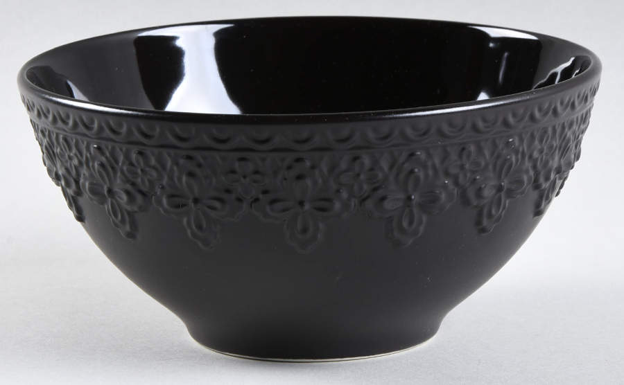 Chelse Muse Fleur Black Matte 6" All Purpose Bowl by Lenox-1