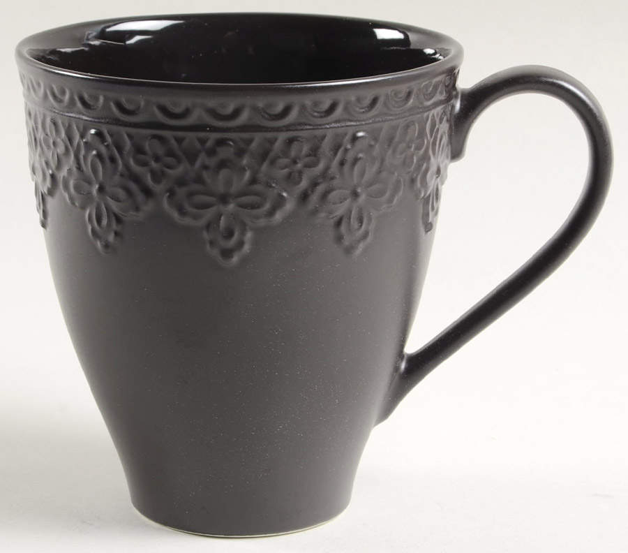 Chelse Muse Fleur Black Matte Mug by Lenox-1