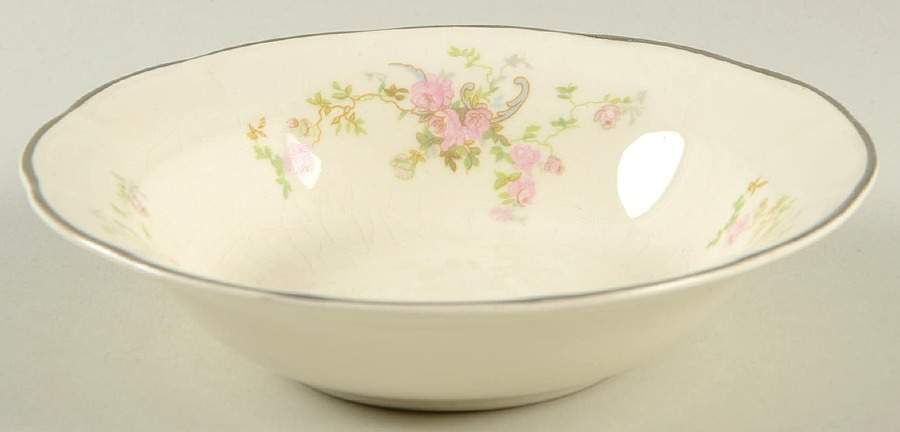 Nancy Rose Fruit/Dessert (Sauce) Bowl by Limoges-American-1