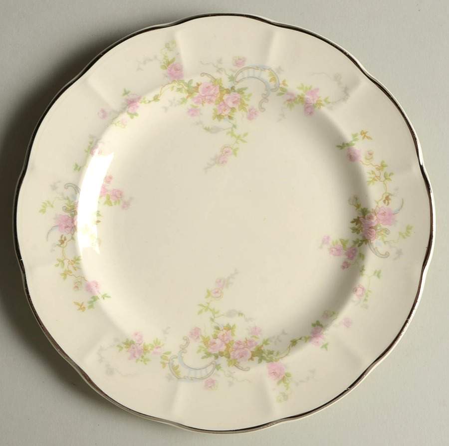 Nancy Rose Bread & Butter Plate by Limoges-American-1